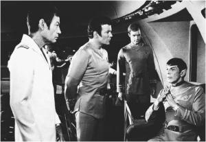 O triunvirato McCoy-Kirk-Spock reunido